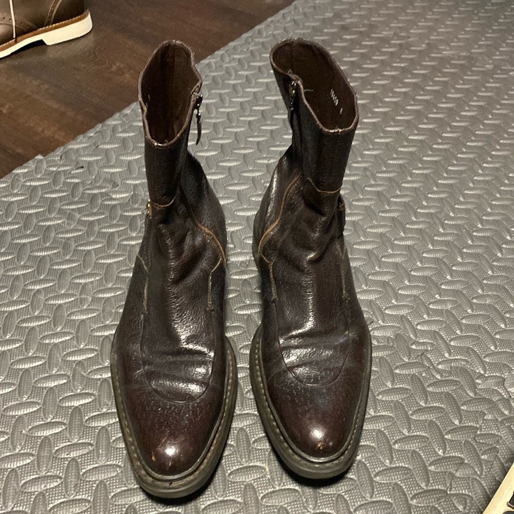 Italian leather boots